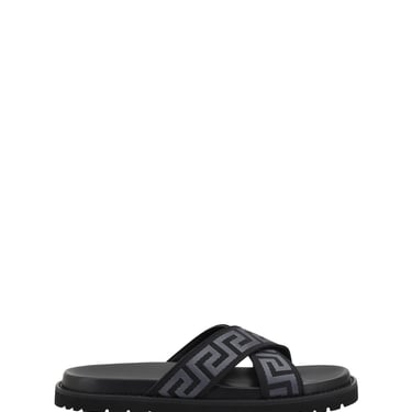 Versace Men Greca Pattern Sandals