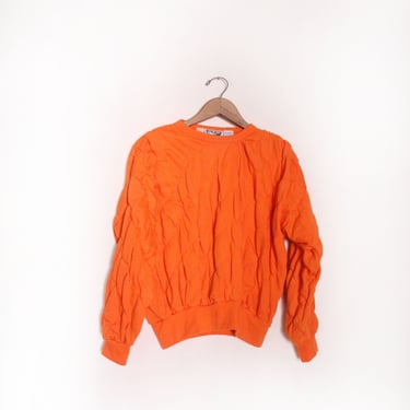 Orange Tufted 60s Sweatshirt 