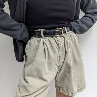 Vintage Faded Stone Cotton Shorts