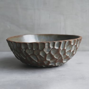 Dark Brown Rocky Bottom Bowl