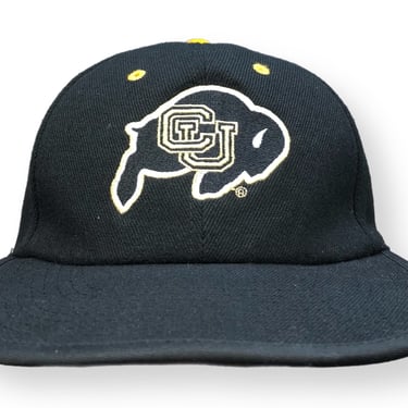 Vintage 90s University of Colorado Buffaloes Reversible Strap Back Hat Cap 