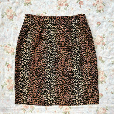 1990's Size 10 Cheetah Print Skirt 