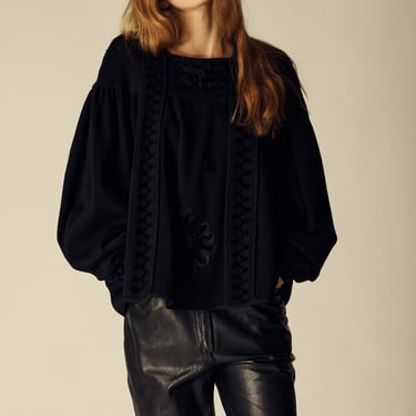 Christian Lacroix Black Knit Blouse