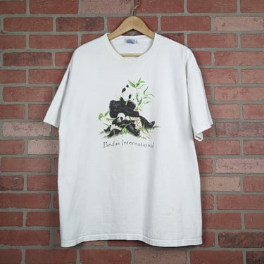 Vintage 90s Pandas International ORIGINAL Nature Tee - Extra Large 