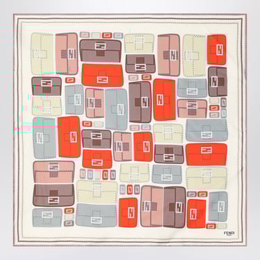 Fendi Orange Silk Foulard Baguette Women