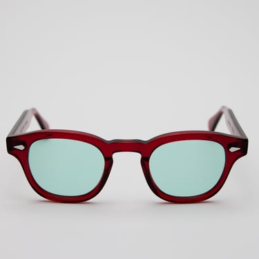 Small - New York Eye_rish Causeway Glasses red with Green lenses. 