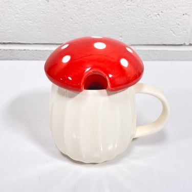 Mushroom Coffee Cup with Lid