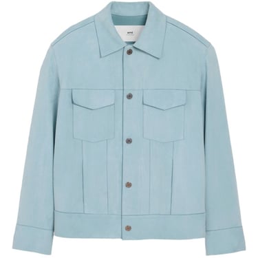 Ami Paris Men Suede Giacca Pelle