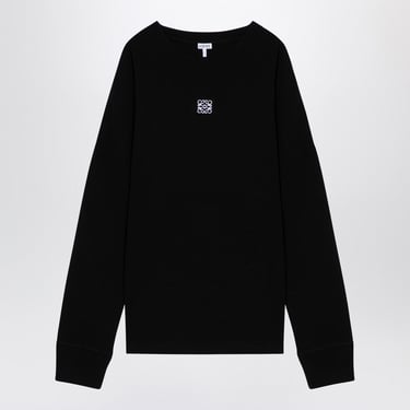 Loewe Anagram Black Crew-Neck T-Shirt Men