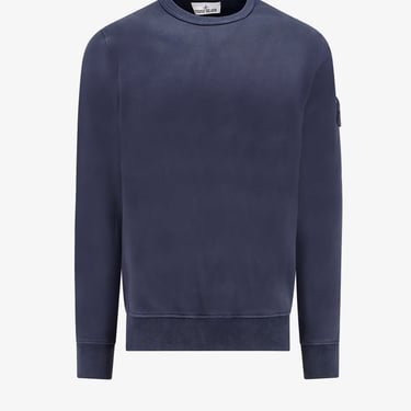 Stone Island Men Stone Island Blue Sweatshirts