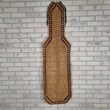 Vintage Wood Bead Car Seat Cover 