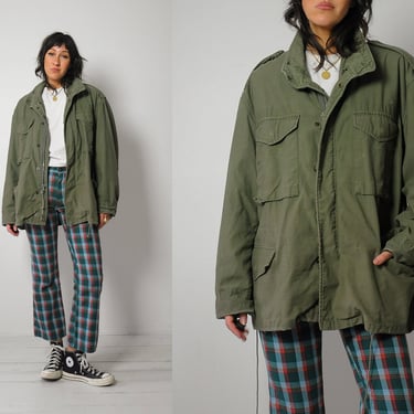 1970's Olive Military Field Parka