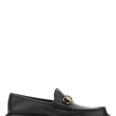 Gucci Man Black Leather Loafers