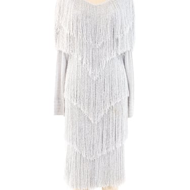 Silver Yarn Fringe Dress