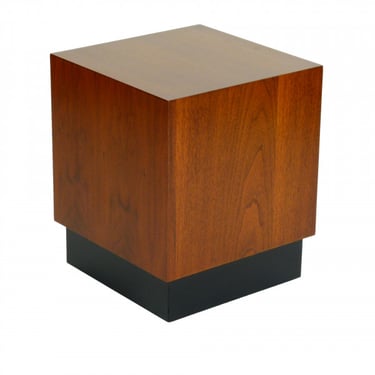 Adrian Pearsall Walnut Cube Side Table