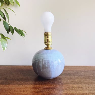 Vintage Handmade Pottery Ceramic Lamp 