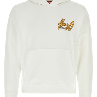 Kenzo Men White Cotton Sweatshirt