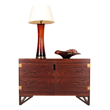 Svend Langkilde 40” Danish Rosewood Mini-Credenza Cabinet