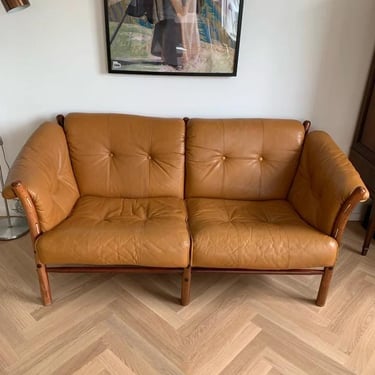 Arne Norell Ilona Safari Loveseat Danish Modern 