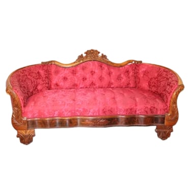 Antique Sofa, Victorian, Nice Transitional Sofa, Newly Upholstered, 1800's!!