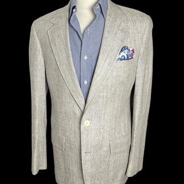 Vintage NORDSTROM 100% Silk Sport Coat ~ 38 Long ~ jacket / blazer ~ Ivy Style / Preppy / Trad ~ University Club 