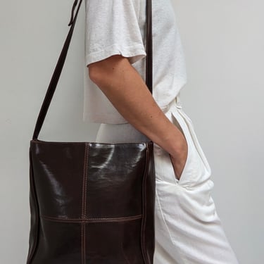 90s Cocoa Vegan Leather Purse