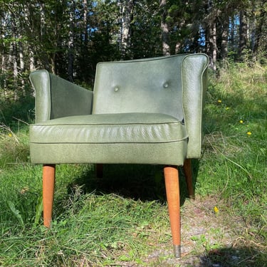 Mid Century Chair -- Green Mid Century Chair -- Vintage Mid Century -- Mid Century Arm Chair -- Vintage Green Chair -- Fingerhut Chair 