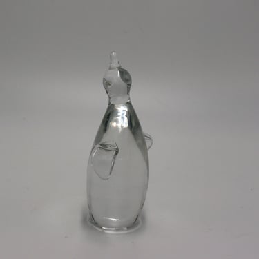 vintage crystal glass penguin 