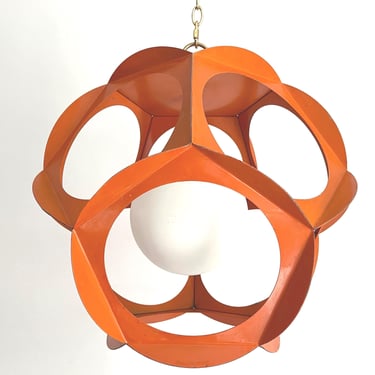Geometric Iron Pendant Light, C1960 