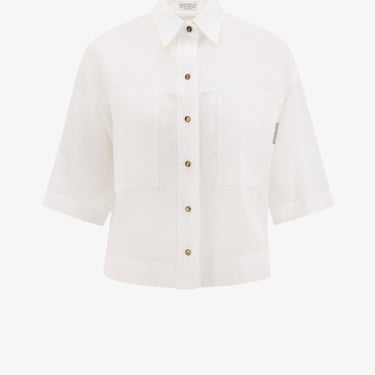 Brunello Cucinelli Woman Shirt Woman White Shirts