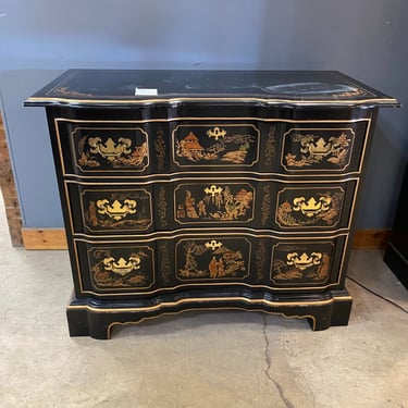 Drexel Heritage Black Lacquer Chest of Drawers