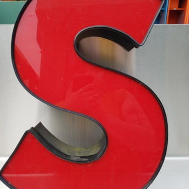 Steel LED Sign Letter 17 inches - S