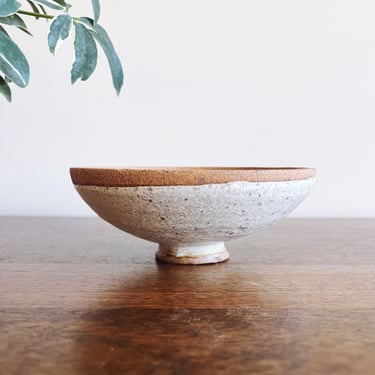 Vintage Terra Cotta Stoneware Bowl 