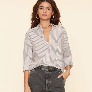 Beau Shirt - Mocha Stripe