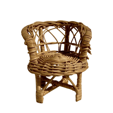 Small Doll Wicker Furniture Chair