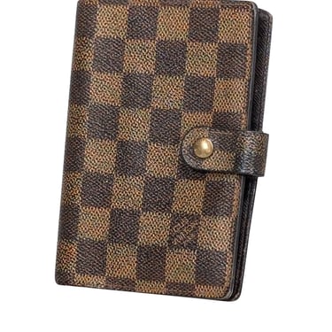 Louis Vuitton - Brown Ebene Damier Small Ring Agenda Cover