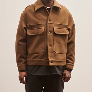 Lownn Wool Workwear Jacket, Brown