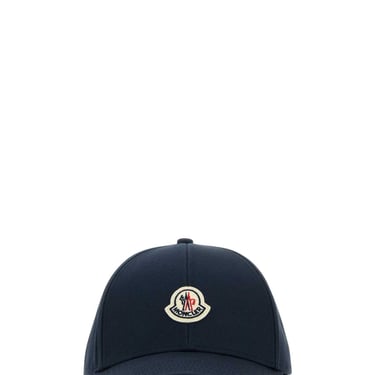 Moncler Men Navy Blue Cotton Baseball Cap