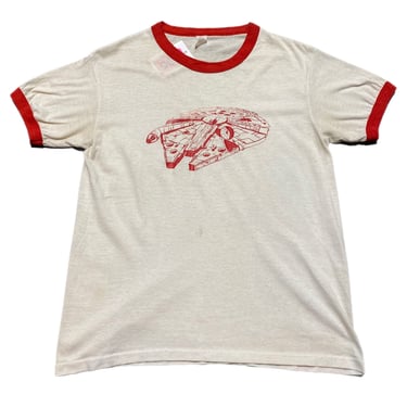 (S) White Millennium Falcon T-Shirt 070722 RK