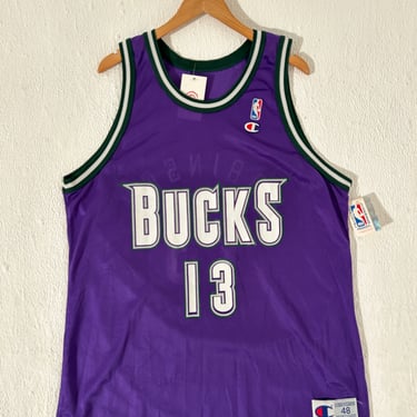 Vintage 1990's Glenn Robinson Milwuakee Bucks NBA Champion Jersey Sz. L DEPT1