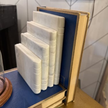 Marble book end