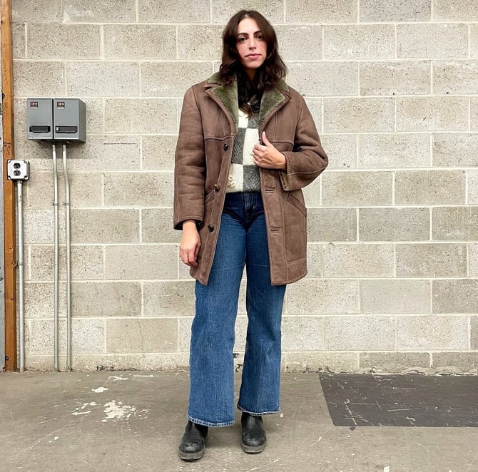 norm thompson shearling coat