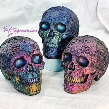 Color shifting Sugar Skulls