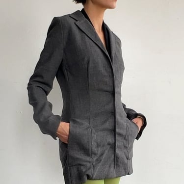 Charcoal Ruched Dolce &amp; Gabana Blazer (M)