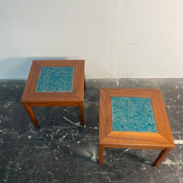 Pair of John Keal for Brown Saltman Constellation End Tables