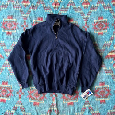 Vintage Deadstock 1990s Russell LL Bean Quarter-Zip Sweatshirt 