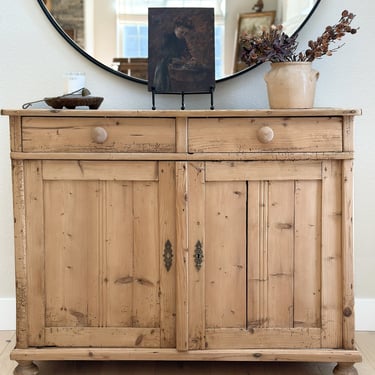 Antique French Pine Cupboard/Sideboard 