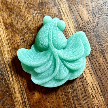 Green Aventurine Carved Gemstones Pendant Handmade Fish Goldfish Amulet Crystal Healing Jewelry 