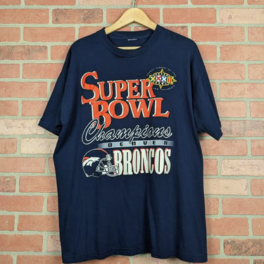 Vintage 90s NFL Denver Broncos Football ORIGINAL Superbowl Champions Tee - 2 Extra Large 