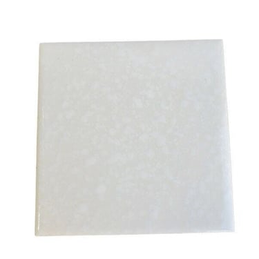 Square Countertop Wall Pearl White Ceramic Florida Tile FT Mid Century  4 3/8